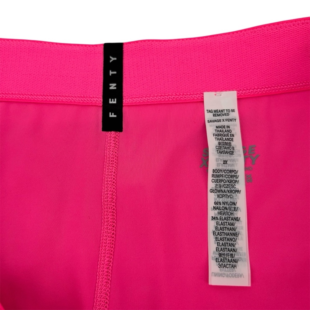 NWT Savage x Fenty Lace Race High-Waist Legging in Pink Palace Size 2X NEW - Picture 8 of 14